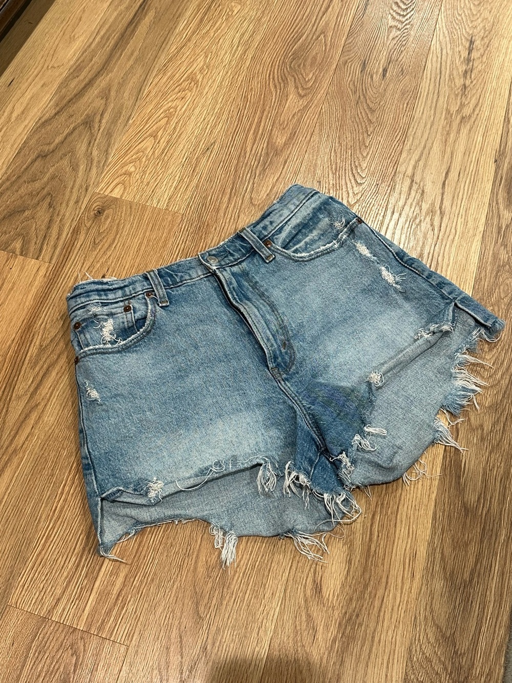 Abercrombie & Fitch Curve Love High Rise Mom Shorts